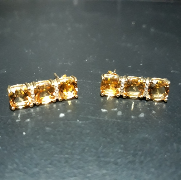 OOAK Jewelry - Natural Citrine Earrings b5